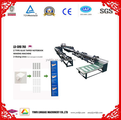 24 Stunden LD-GNB670 Z-Typ Vollautomatik Kaltklebenteppich-Notebook-Herstellmaschine